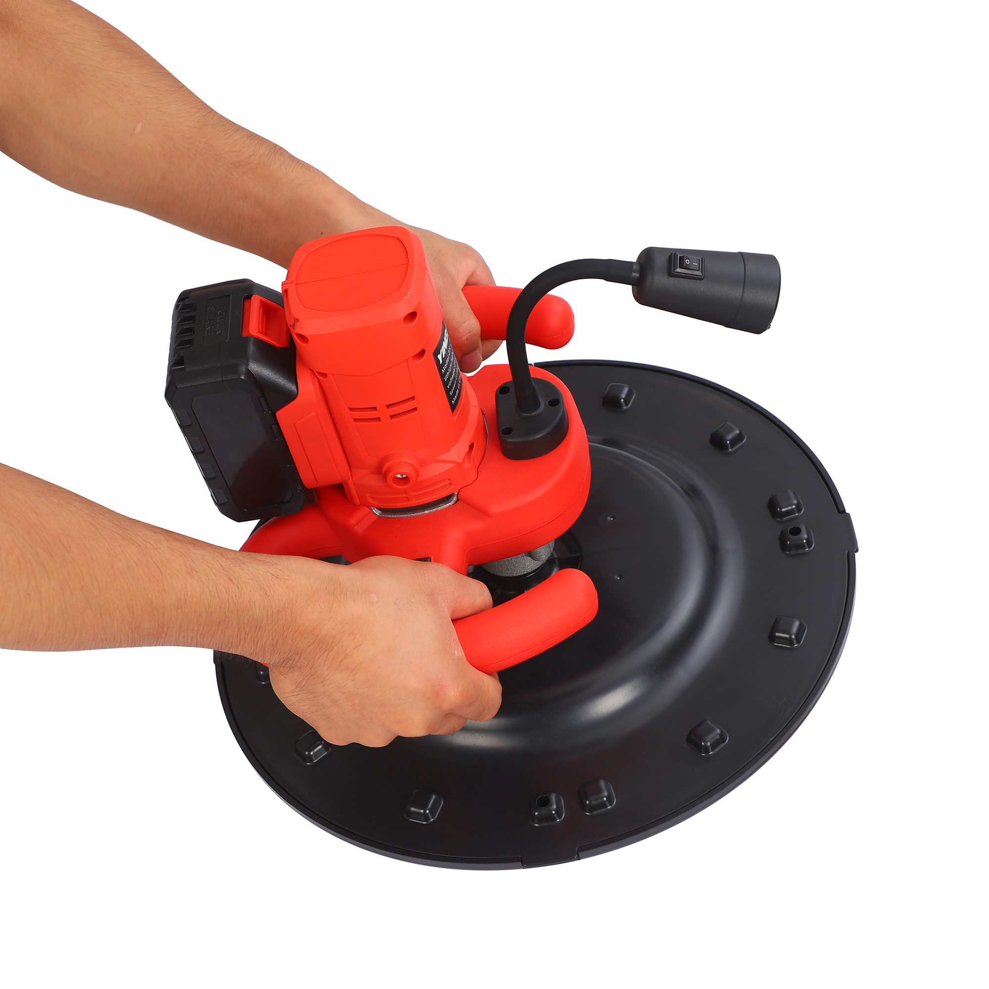 ZHOUXUN ZX-38L Lithium Battery Wall Troweling Machine — 21V Cordless, 6-Speed LCD, Dual Voltage