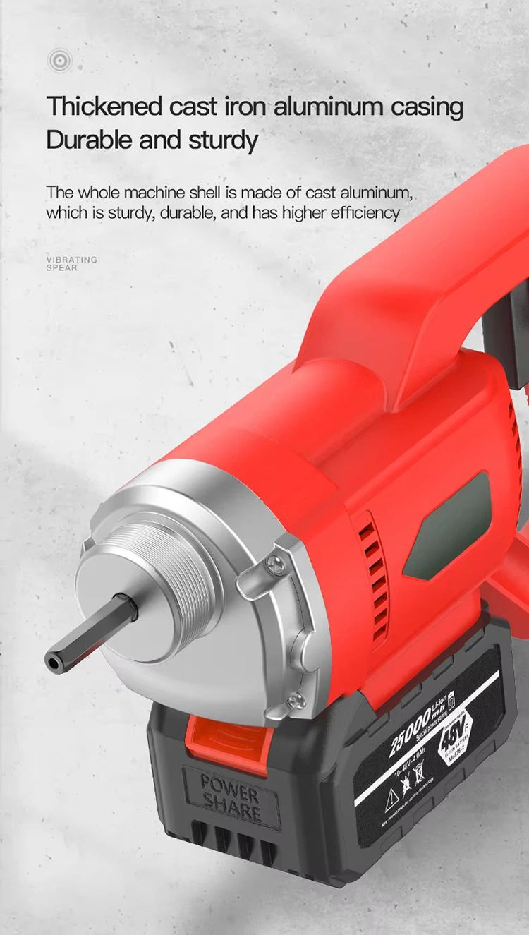 ‌‌‌150W Motor Head Cement Vibrator With Lithium Battery‌‌