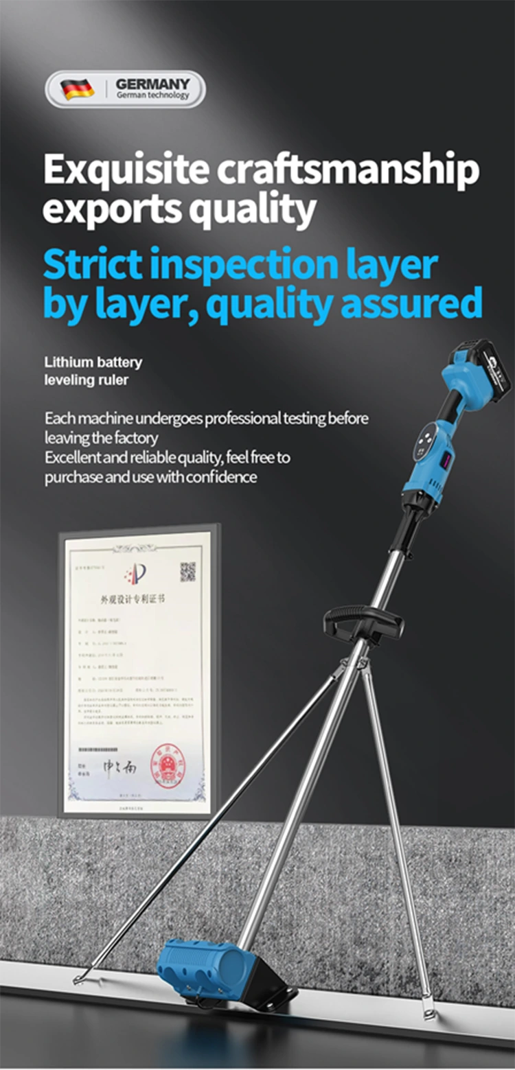 Lithium Battery Concrete Screed Vibrator Leveling Ruler