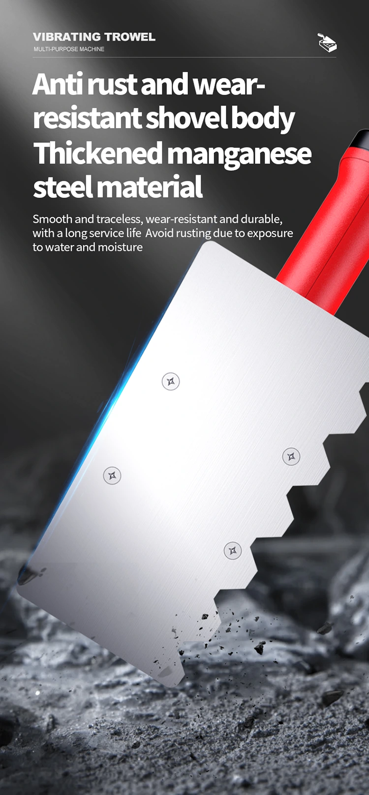 Electric Concrete Finishing Portable Plaster Trowel