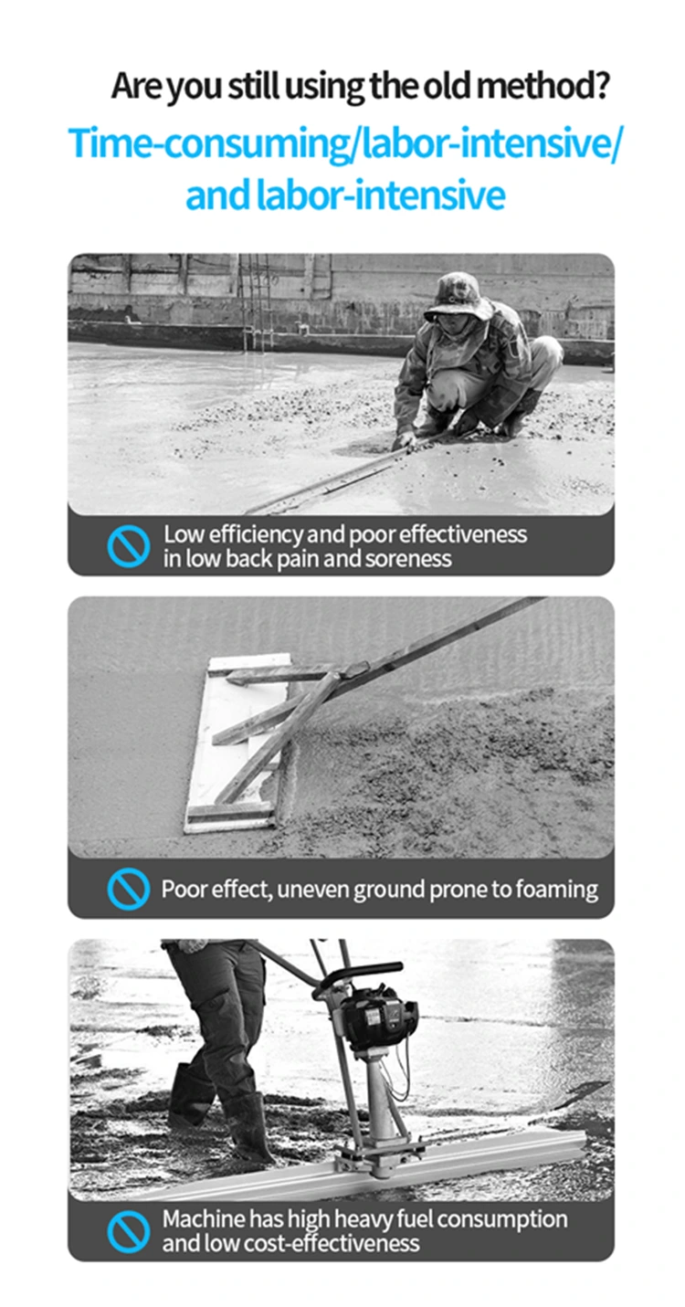 21v Battery Electric Concrete Vibration Leveling Ruler
