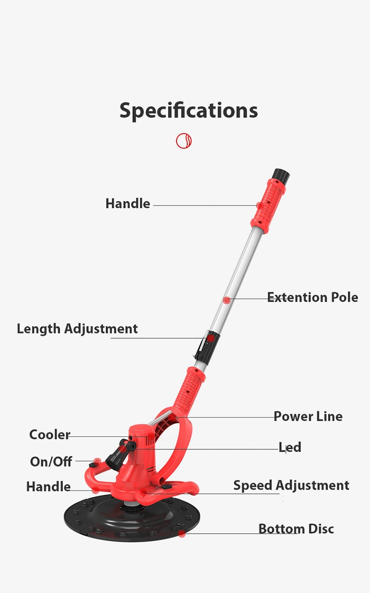 LED-Equipped Electric Trowel for Plastering‌‌